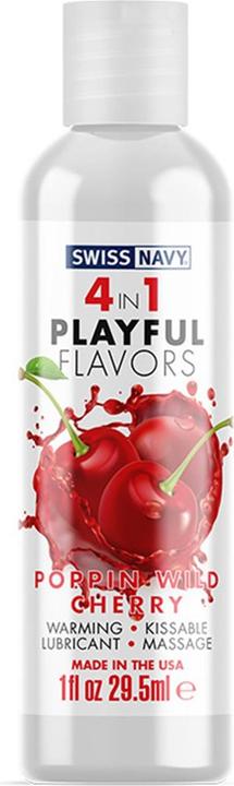 Productafbeelding Swiss Navy 4 in 1 Poppin Wild Cherry 1 oz/30 ml (30 ml)