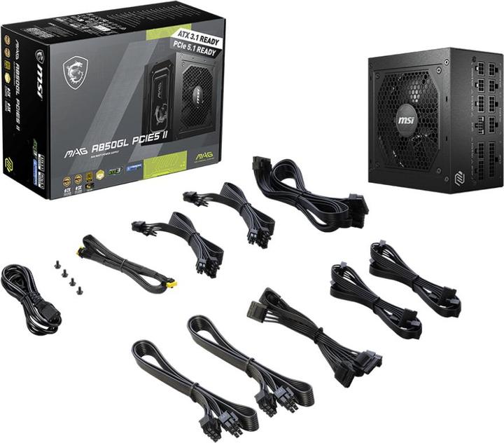 Actual product image MSI MAG A850GL (850 W)