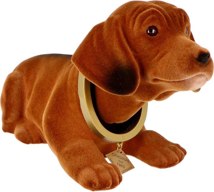 Actual product image AccuCell The original Wackeldackel, lying version (Dog coat)