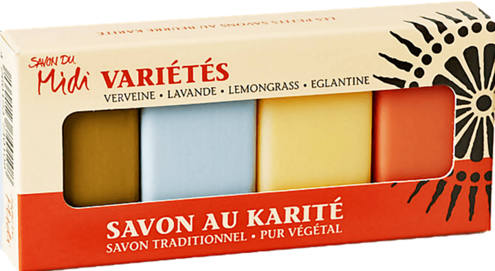Actual product image Savon Du Midi Guest soaps Variétés 4x20g