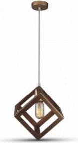 Produktbild V-TAC VT7161CG Geometrische Hängelampe Champagner Gold Quadratisch (E27)