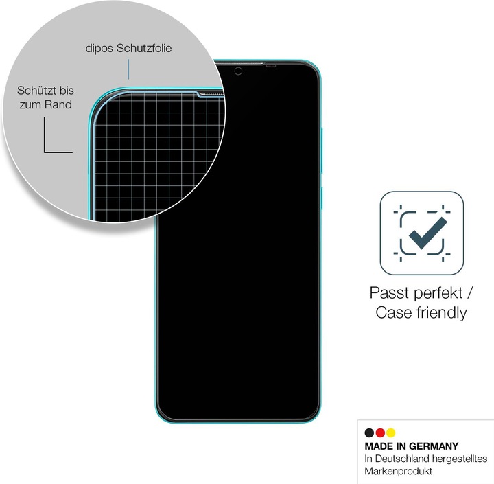 Actual product image Dipos Anti-Shock Screen Protector Matte (1 Piece, Lava Z6)