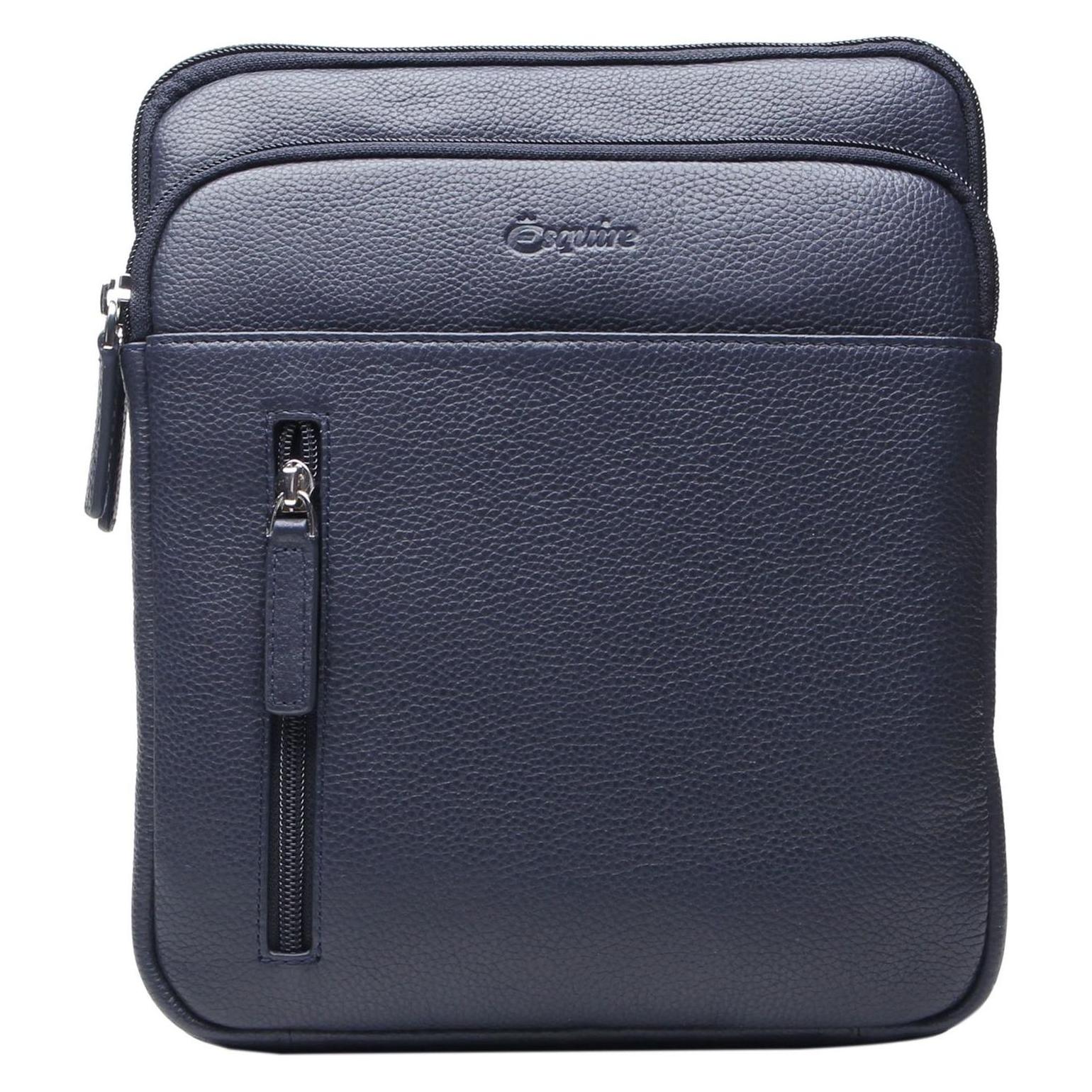 Esquire, Unisex, Handtasche, Oxford Crossbody Bag, Blau