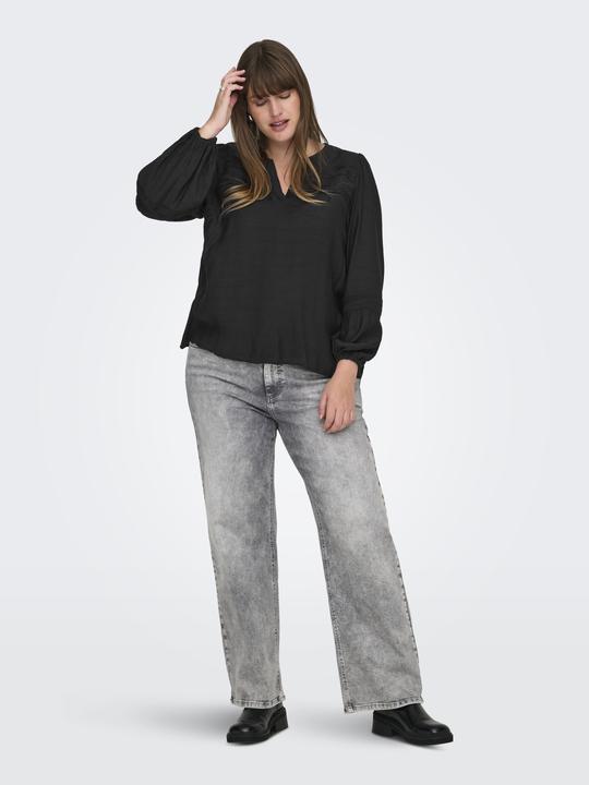 Actual product image Only Regular fit V-neck balloon sleeves Top Top (48)