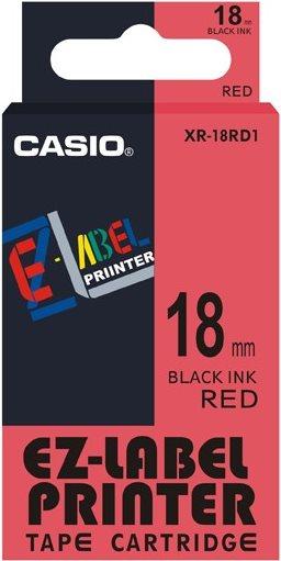 Produktbild Casio XR-18RD1 Selbstklebende Etiketten (1.80 cm, Schwarz)