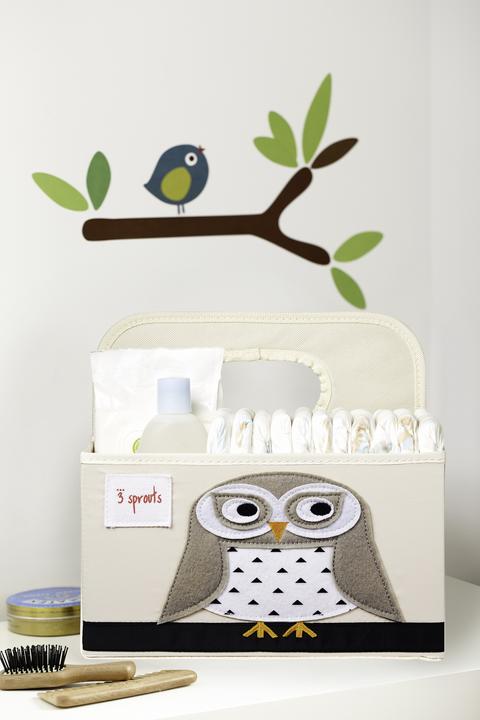 Image du produit 3 Sprouts Diaper Caddy - Hibou blanc