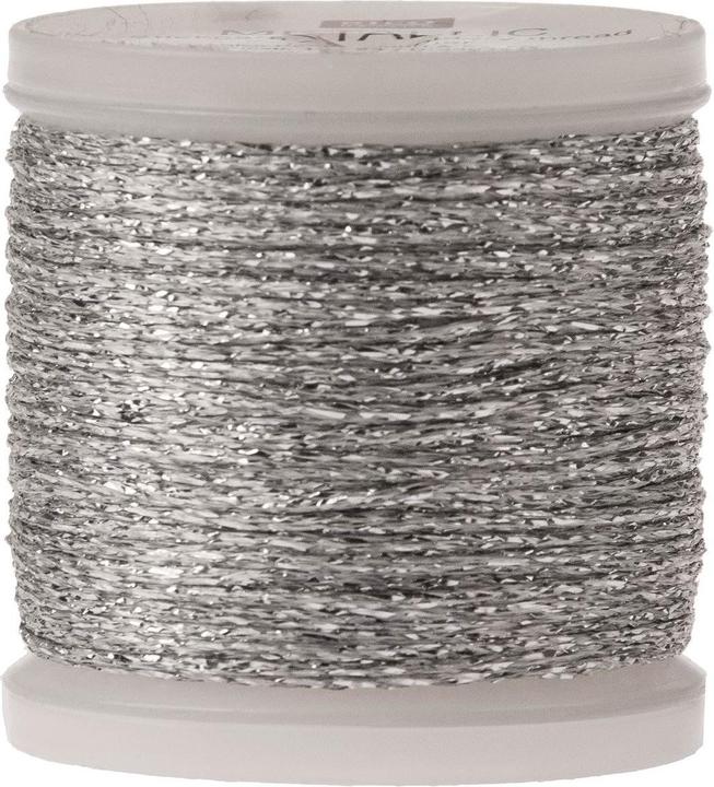 Actual product image Rico Design Embroidery thread metallic silver (50 m)