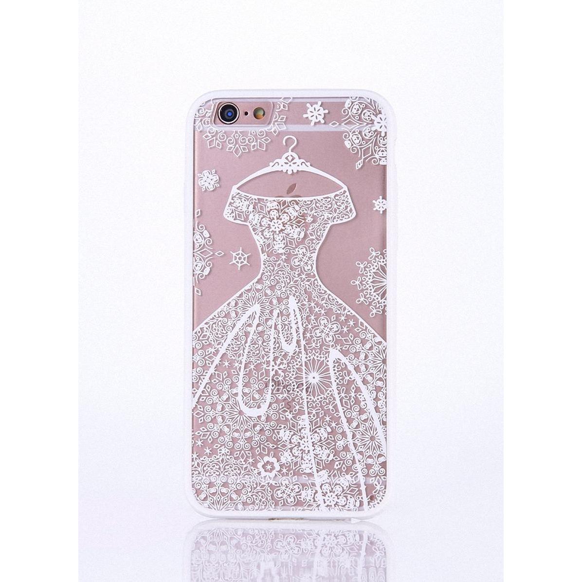 König Design Apple iPhone 6s Plus Handy Hülle Mandala Case Schutzhülle Motiv Kleid Weiss Neu (Apple iPhone 6 Plus), Smar...