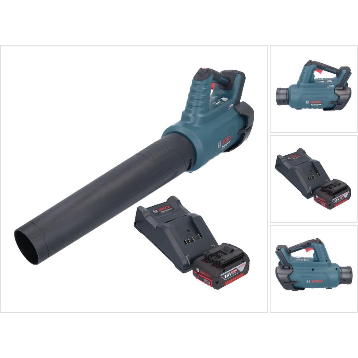 Bosch Professional, Laubsauger + Laubbläser, Bosch GBL 18V-750 Professional Akku Gebläse 18 V BITURBO Brushless + 1x Akk...