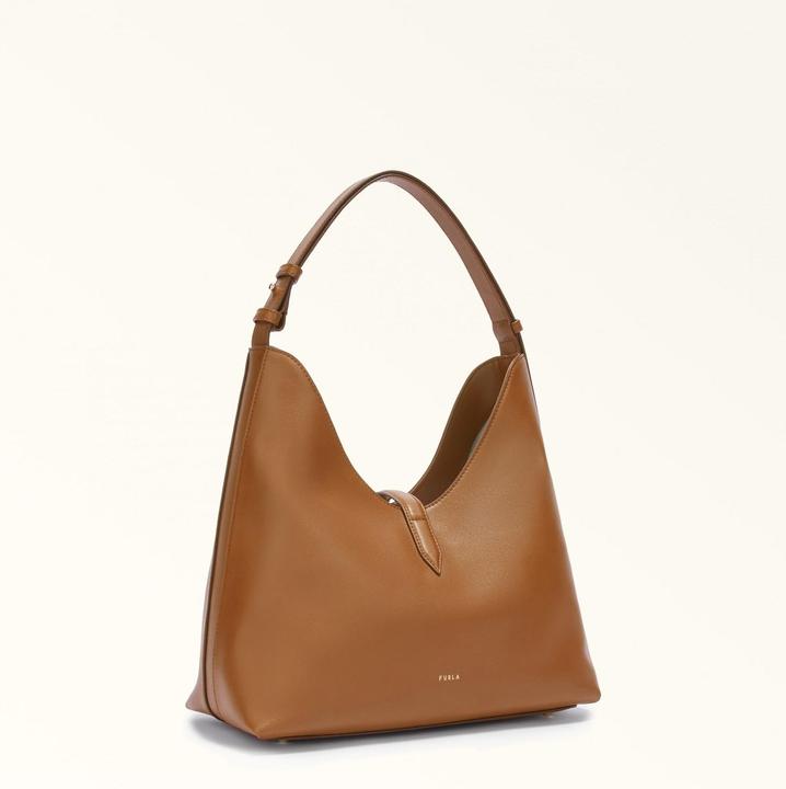 Produktbild Furla hobo bag goccia m in leather color brandy