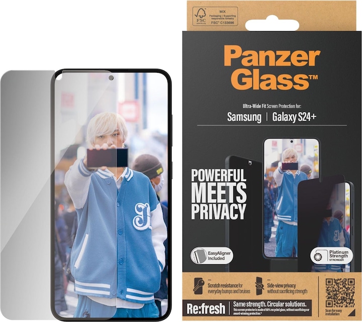 Actual product image PanzerGlass Privacy (1 Piece, Samsung Galaxy S24+)