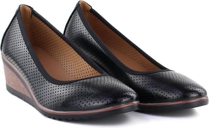 Produktbild Vinceza Women's openwork wedge pumps, black 58629 (39)