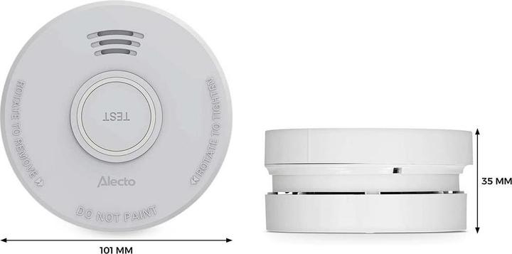 Produktbild Alecto Rauchmelder mit 5-Jahres-Batterie Weiss