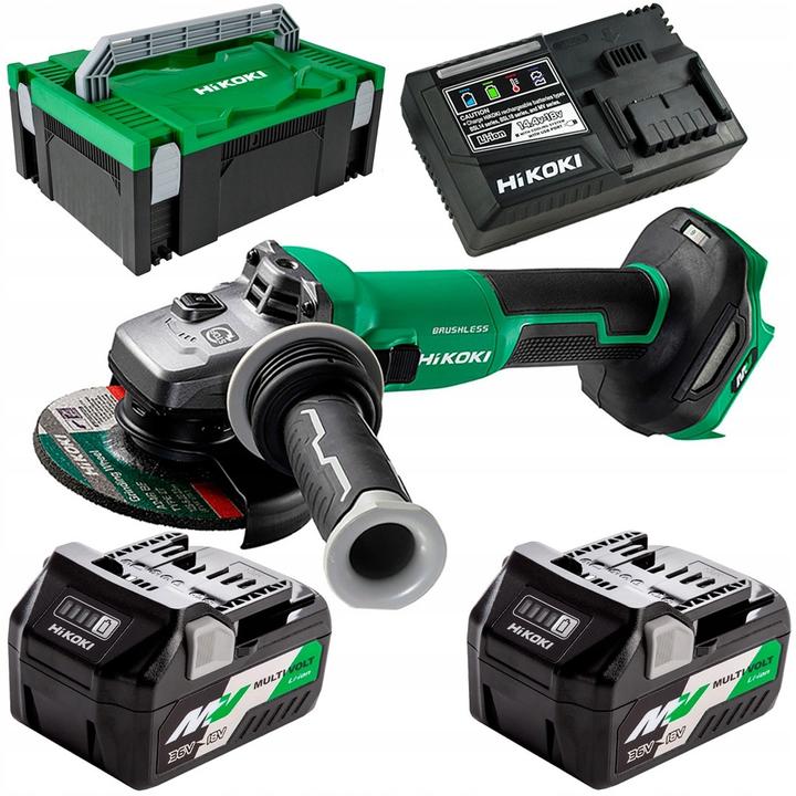 Immagine prodotto Hikoki Smerigliatrice angolare a batteria 125 mm set G3613DVE 2,5 Ah (125 mm)