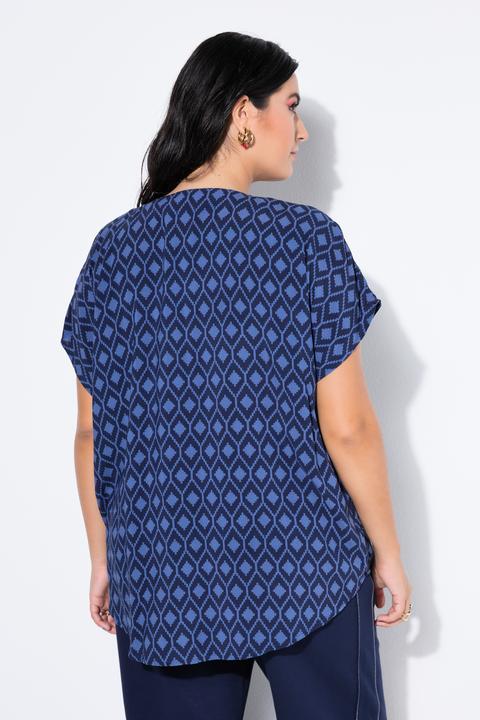 Actual product image Studio Untold Oversized diamond pattern blouse shirt (46, 48)