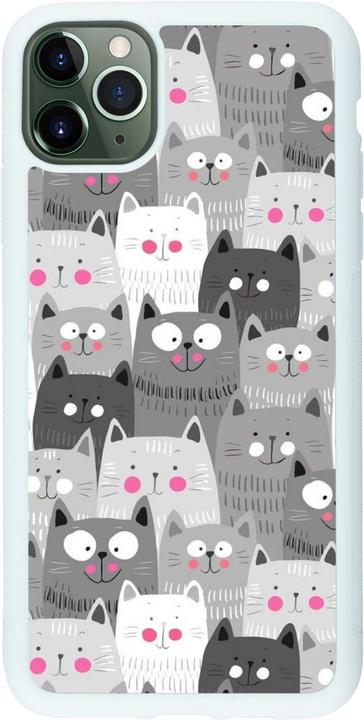 Immagine prodotto PhoneLook Coque silicone rigide blanc chats gris troupeau (Apple iPhone 11 Pro Max)