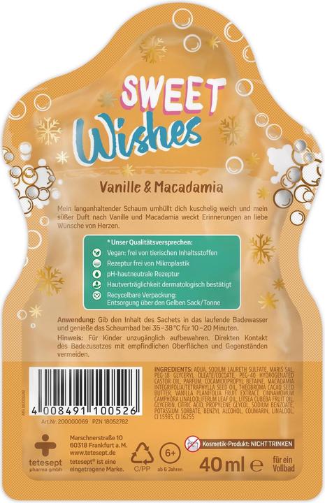 Produktbild Tetesept Badespass Sweet Wishes 40ml (40 ml, Schaumbad)
