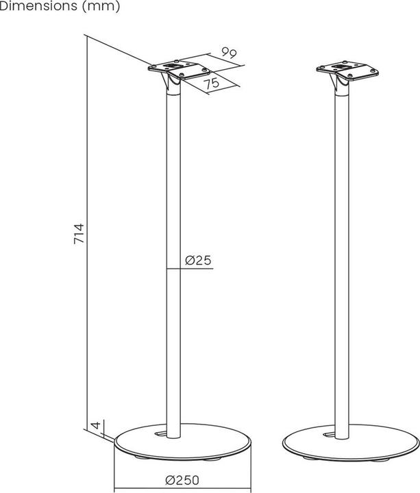 Actual product image Maclean MC-995 (1 pair, Stand)
