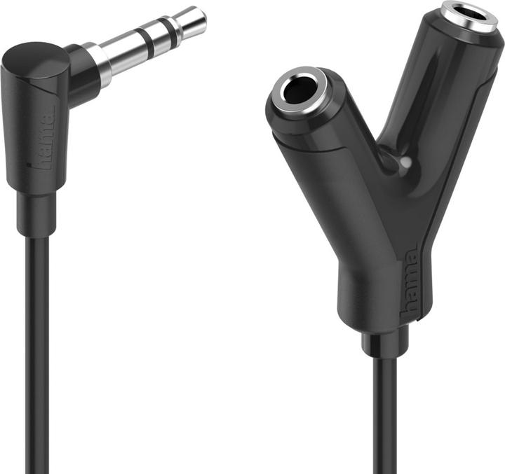 Actual product image Hama Audio adapter, 3.5 mm jack plug - 2 x 3.5 mm jack coupler, stereo
