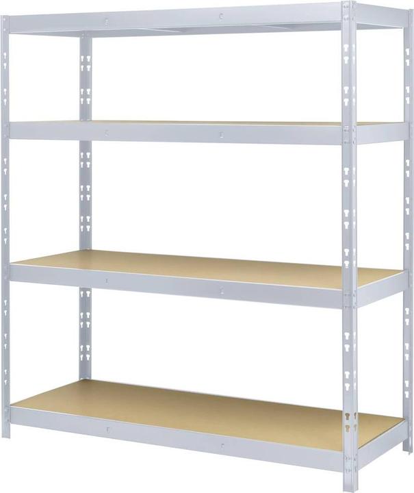 Toolcraft TO-8701227 Fachbodenregal 350kg (B x H x T) 1600 x 1800 x 600mm Metall (verzinkt), MDF Pl