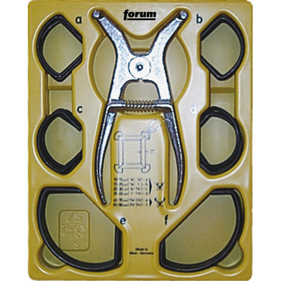 Forum Professional Solutions, Pinza, Set da lavoro in scatola trasparente 8 pezzi