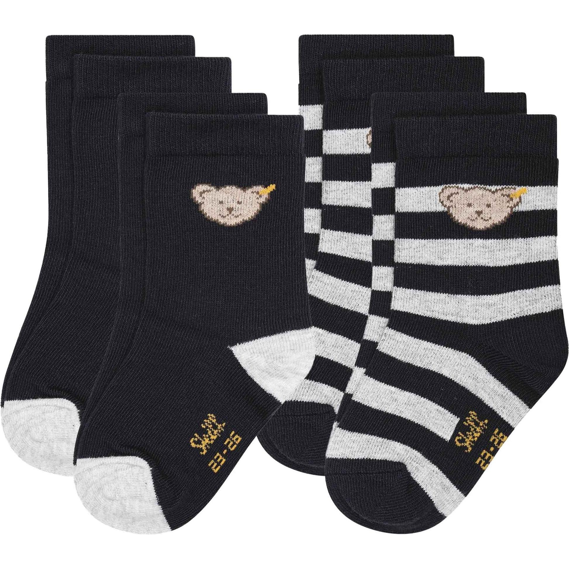 Steiff, Herren, Socken, Socken Casual, Blau, (4er Pack, 31 - 34)