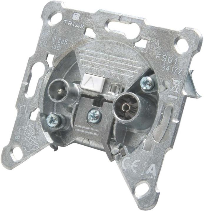 Actual product image Triax Antenna socket FM, TV FS 01 flush-mounted end box (Plug socket)