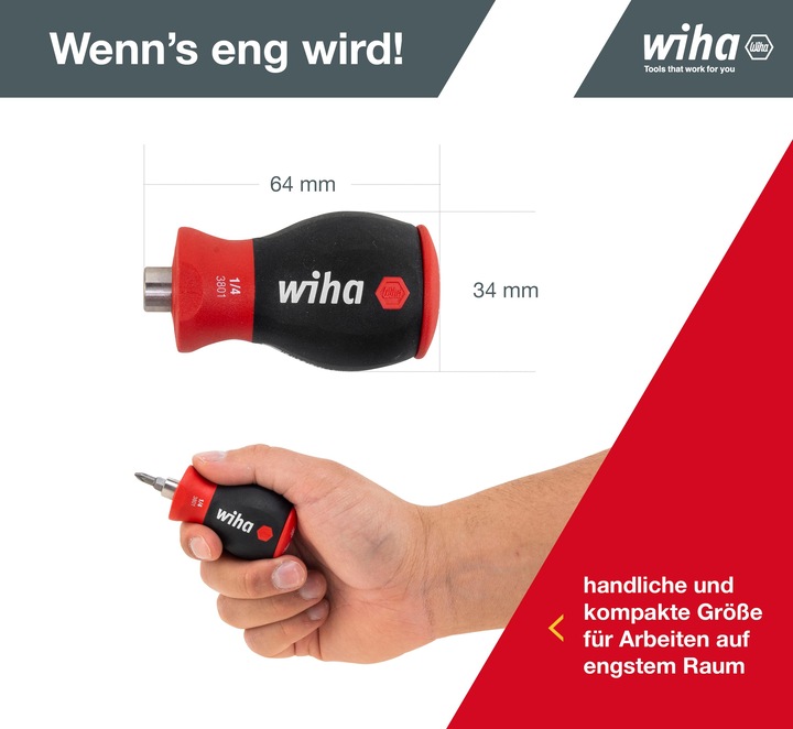 Productafbeelding Wiha Magazijnbithouder 64 mm Torx ¼" magnetisch 7 st. (Torx (TX))