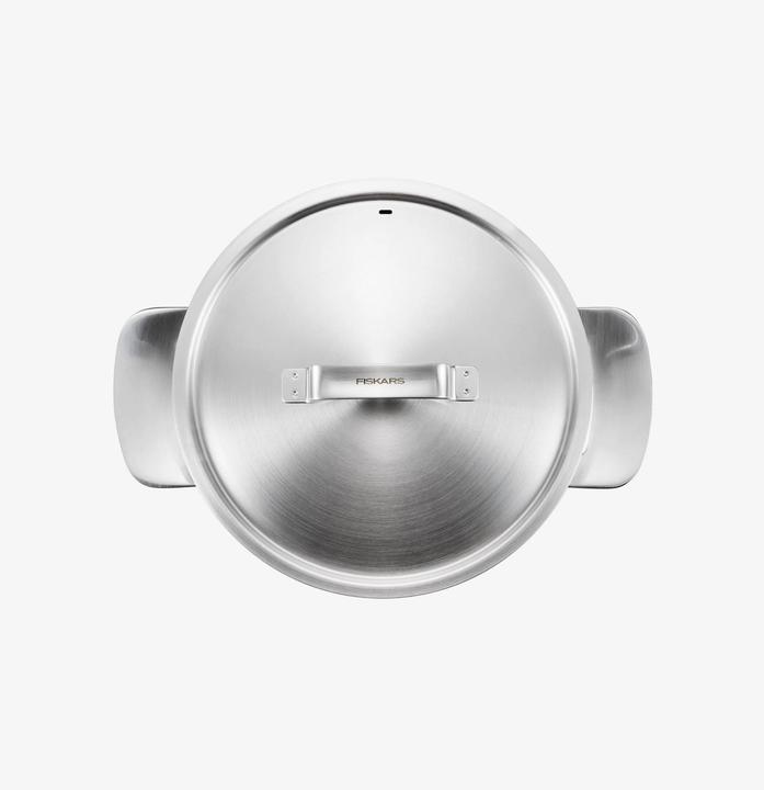 Actual product image Fiskars Casserole with lid (18 cm, Pot, Stainless steel)