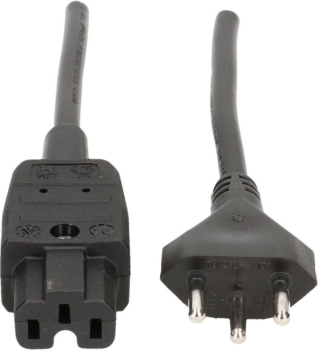 Produktbild Max Hauri TD-Apparatekabel H05VV-F3G1.0 Typ 12 / C15A (5 m)