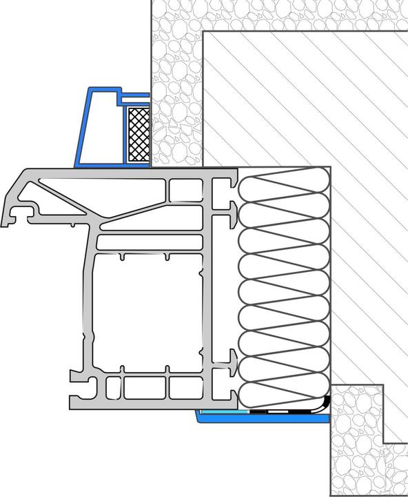 Actual product image Exte Flat moulding on roll (window moulding) self-adhesive without lip 25 mm, white (2.50 mm)