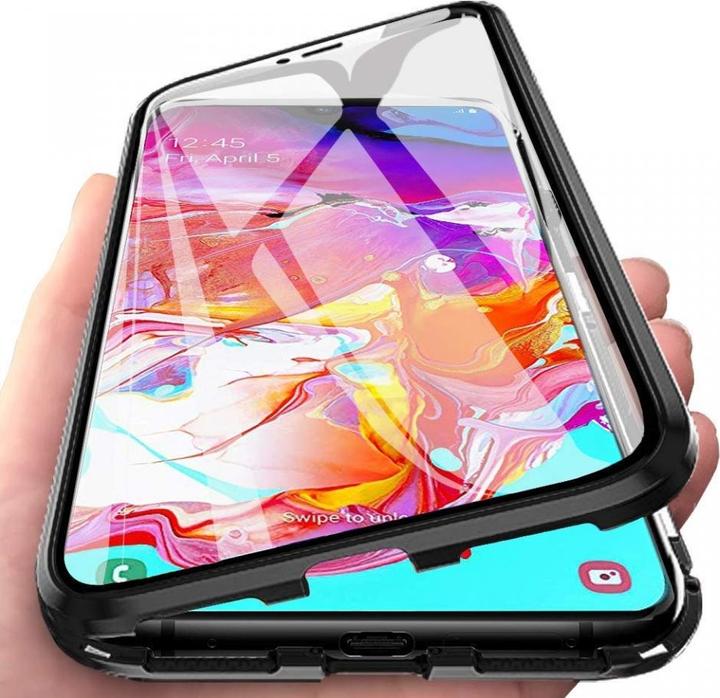 G-Case Samsung Galaxy A40 Aluminium Magnetic Glass Case Hülle (Samsung Galaxy A40)