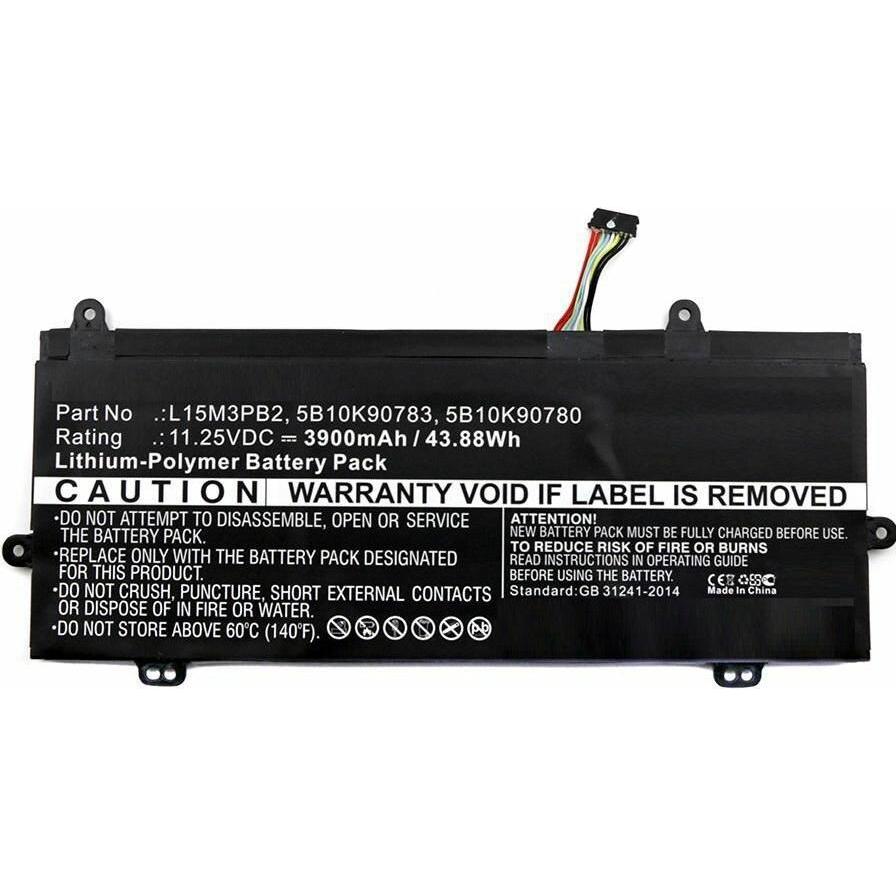 CoreParts Laptop Battery for Lenovo (1 Zellen, 3900 mAh), Notebook Akku, Schwarz