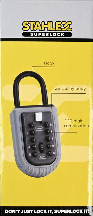 Actual product image Stahlex Key safe combination box + hook