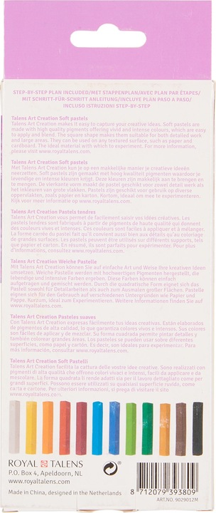 Immagine prodotto Talens Soft Pastelli Set 12# (Multicolore, 12 x)