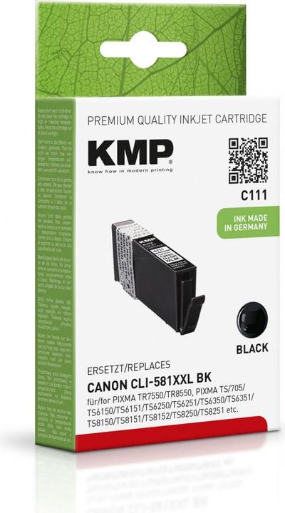 Actual product image KMP C111 Ink Cartridge compatible with Canon CLI-581XXL (FC)