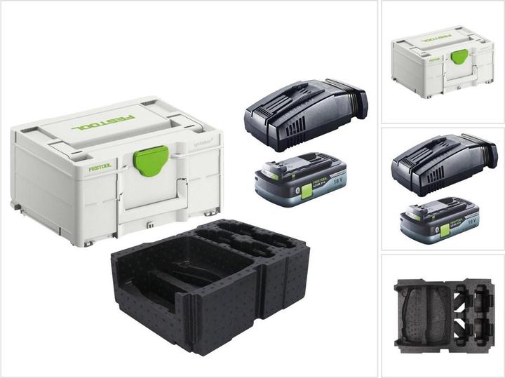 Festool Energie Set 1x BP 18 Li 4,0 Ah HPC-ASI Akkupack 18V 4,0 Ah HighPower ( 205034 ) + SCA 16 (18 V)