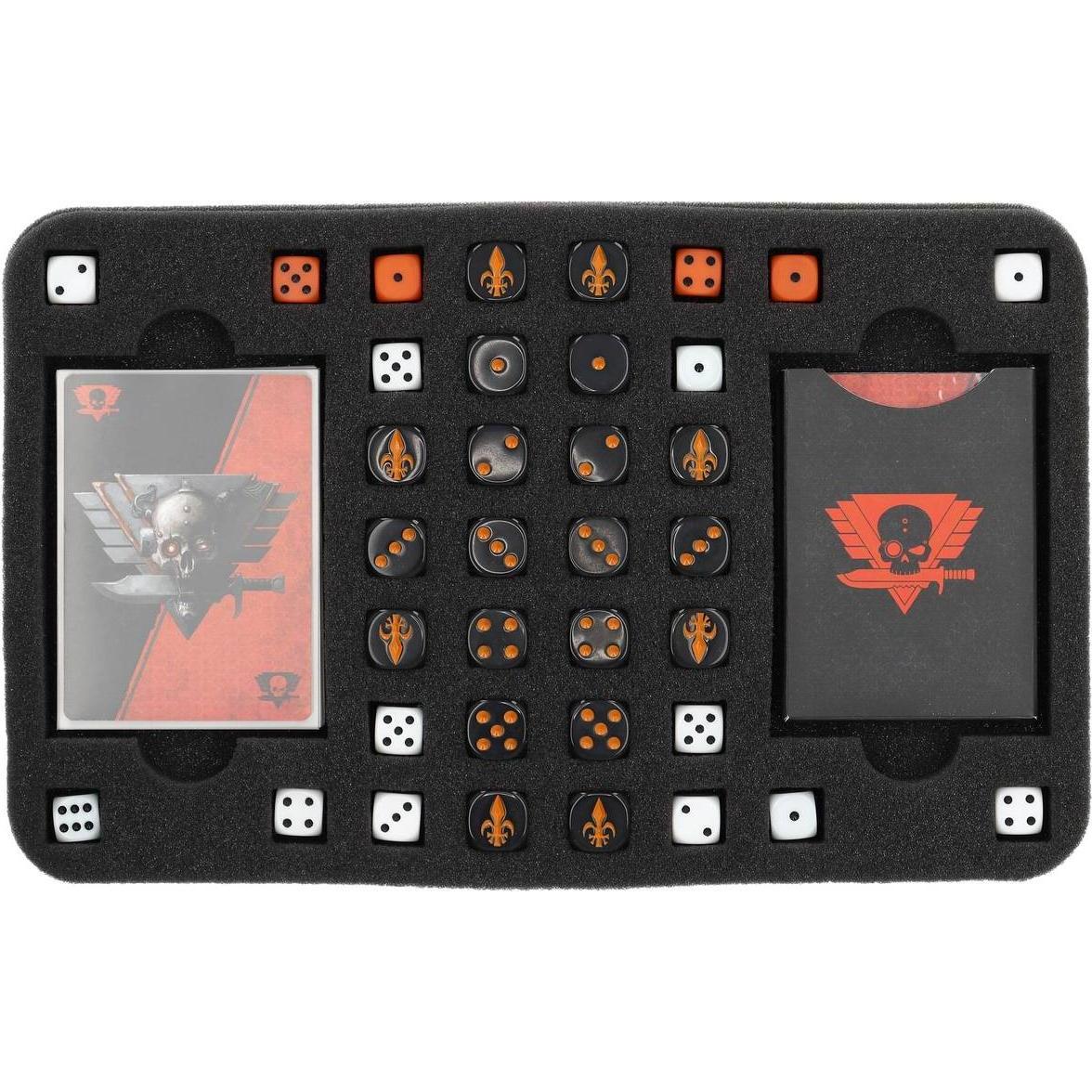 Feldherr HS025KT08 - Inserto in schiuma per Kill Team - carte e dadi (Schiuma solida)