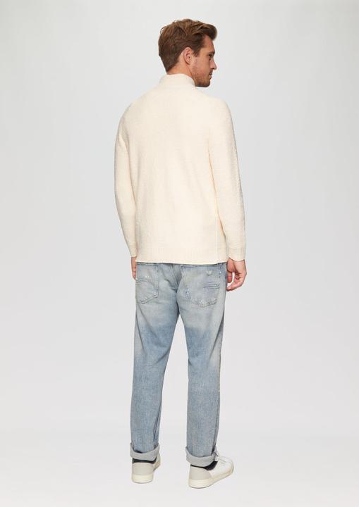 Image du produit S.Oliver Strickpullover Pullover mit Troyer-Kragen in Melange-Optik (3XL)