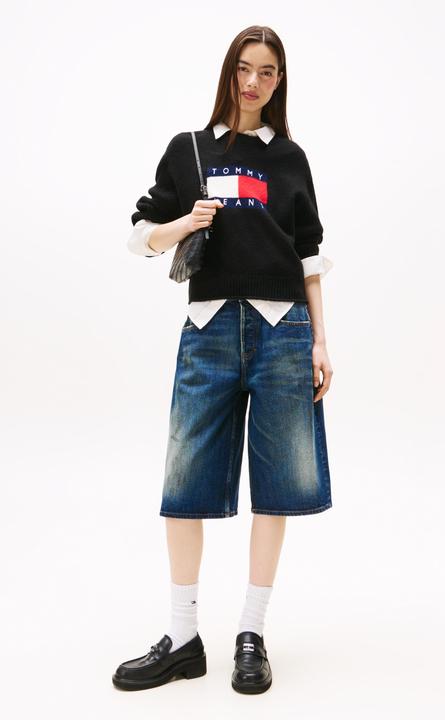 Produktbild Tommy Jeans Tjw Melange Flag Sweater Rib Ext (XL)