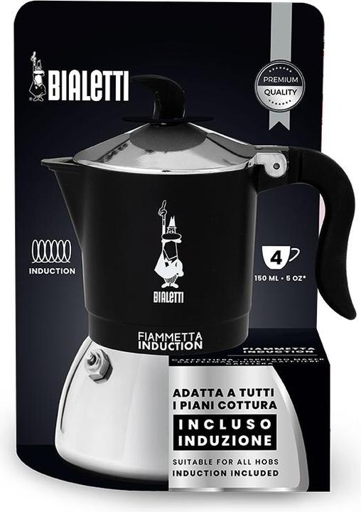 Produktbild Bialetti Fiammetta Ind. 4cups Black (4 T.)