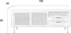 Image du produit White Label Living Amaya (150 x 38 x 55 cm)