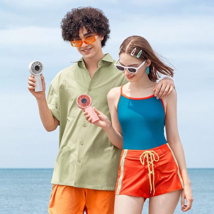 Immagine prodotto Jisulife Mini wentylator Handheld Fan Life4 3600mAh przenośny wiatraczek USB - szary