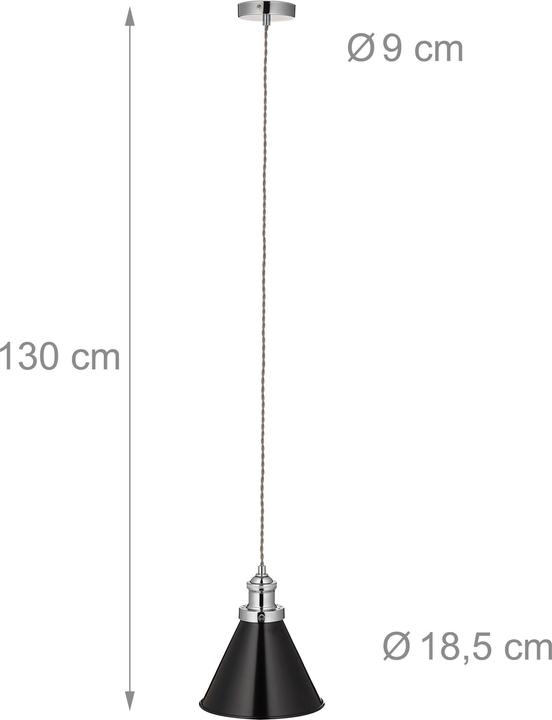 Produktbild Relaxdays Hängelampe (E27)