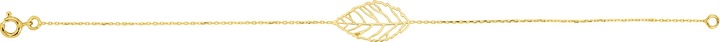 Immagine prodotto Lara BRACCIALE Placcato - FOGLIA - 18 CM (18 cm, Ottone)