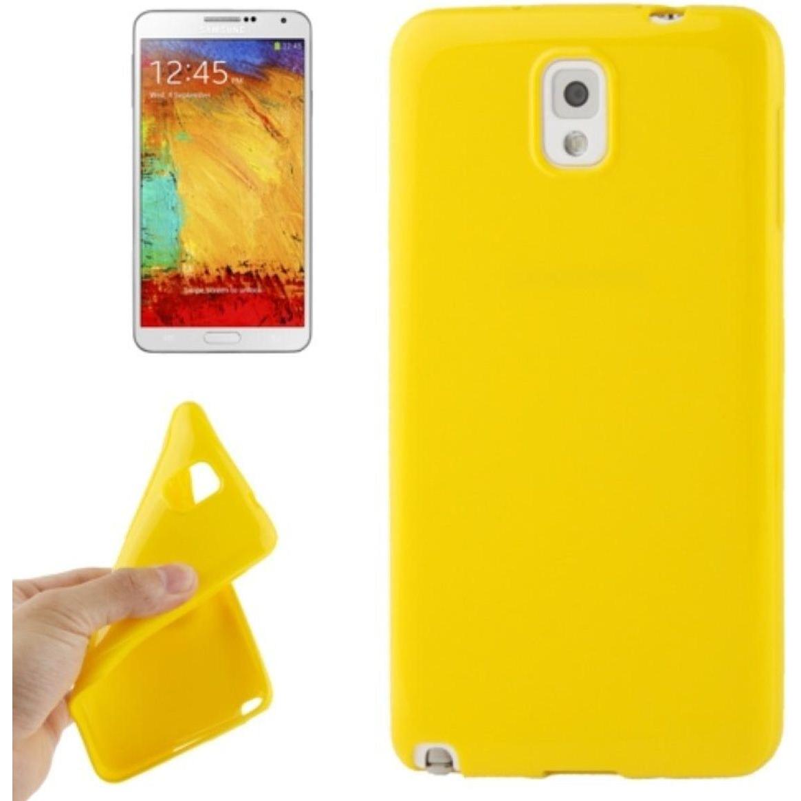 König Design Schutzhülle TPU Case für Handy Samsung Galaxy Note 3 N9000 Gelb (Samsung Galaxy Note 3), Smartphone Hülle, ...