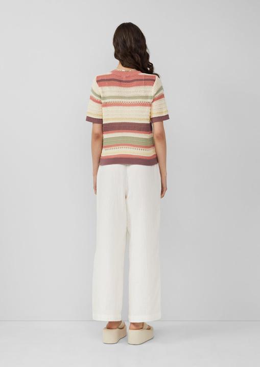 Produktbild s.Oliver Strickjacke Kurzarm-Cardigan in Häkeloptik (M)