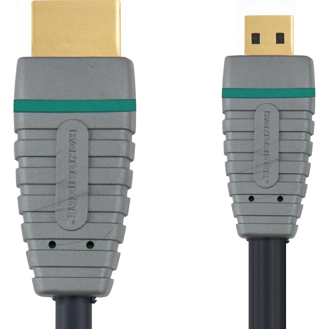 Thumbnail - Bandridge BLUE Micro-HDMI Kabel (2 m, HDMI), Video Kabel