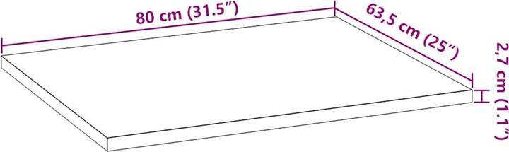 Produktbild vidaXL Küchenarbeitsplatte
