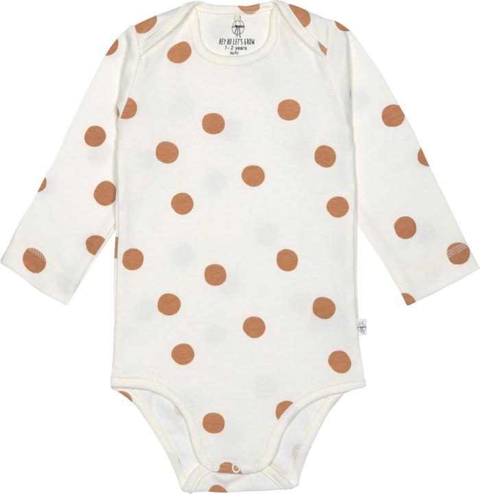 Produktbild Lässig Langarm-Body Punkte Milky Gr. 86/92 (86, 92)